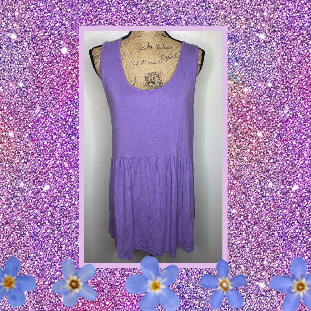 Chic Soul Purple Tank Top